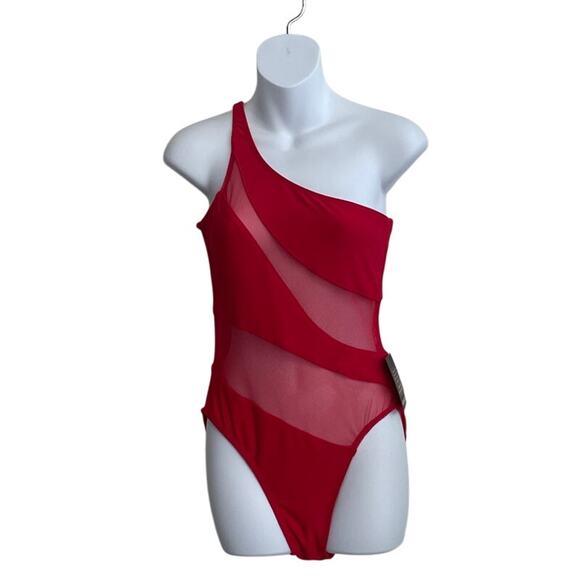 Norma Kamali Snake Mesh Mio, Tiger RED/Tiger RED Size - M - Picture 1 of 6